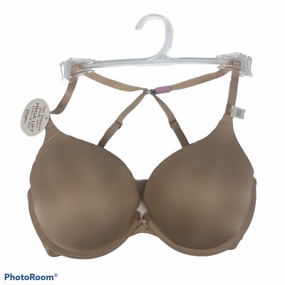 CANDIE S Women s Push-up Bra Size 32D Tan/Beige Color Padded Converts 2 Ways