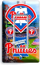 PHILADELPHIA PHILLIES BASEBALL TEAM LIGHT SWITCH OUTLET WALL PLATE ROOM HD DECOR