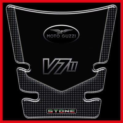 Adesivo Protettivo Serbatoio Moto 3D Universale - Gomma Antigraffio, Design Lisca Di Pesce, Nero