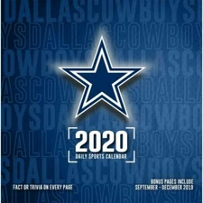 2020 Dallas Cowboys Desk Calendar, Dallas Cowboys Daily Sports Calendar