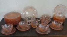 Jeannette Cherry Blossom Pink Depression Glass Child's Toy Dish REPLACEMENT Pcs.