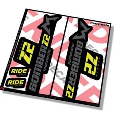 Marzocchi Z2 2021 Fork Decals - Yellow- Licensed by Marzocchi
