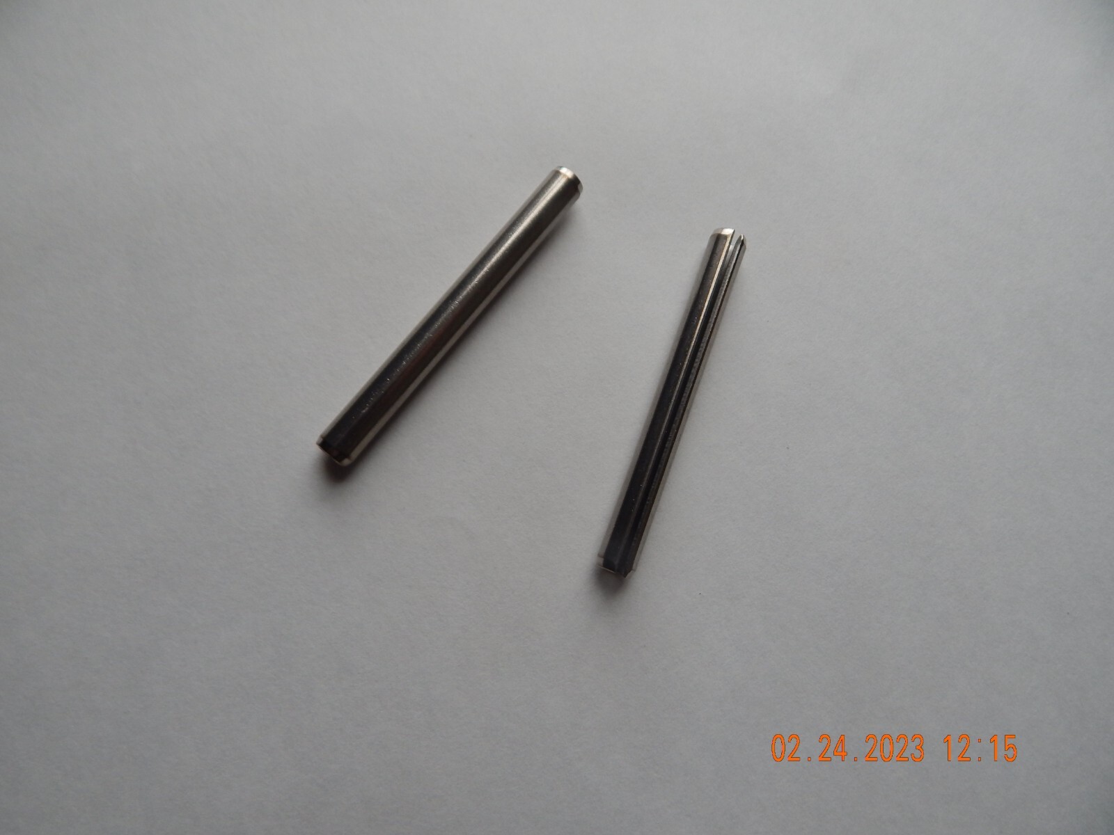 STAINLESS STEEL ROLL PINS. 5/16 x 3" 18-8 , 2 PCS. NEW