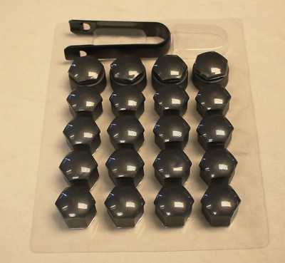 AUDI A3 A4 A5 A6 A7 A8 Q3 Q5 GREY WHEEL NUT BOLT