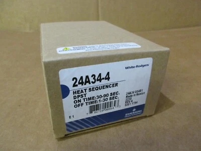 Emerson White Rodgers 24A34-4 Heat Sequencer DPST 24V