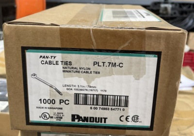 Panduit: PLT.7M-C, PLT.7M-M, White Cable Tie 1000pc | eBay 