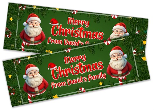 Personalised Christmas Banners Xmas Party House Decoration Occasion 538 - Picture 3 of 12