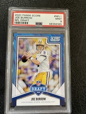 2020 Score NFL Draft PSA 9 Mint Bengals LSU Joe Burrow