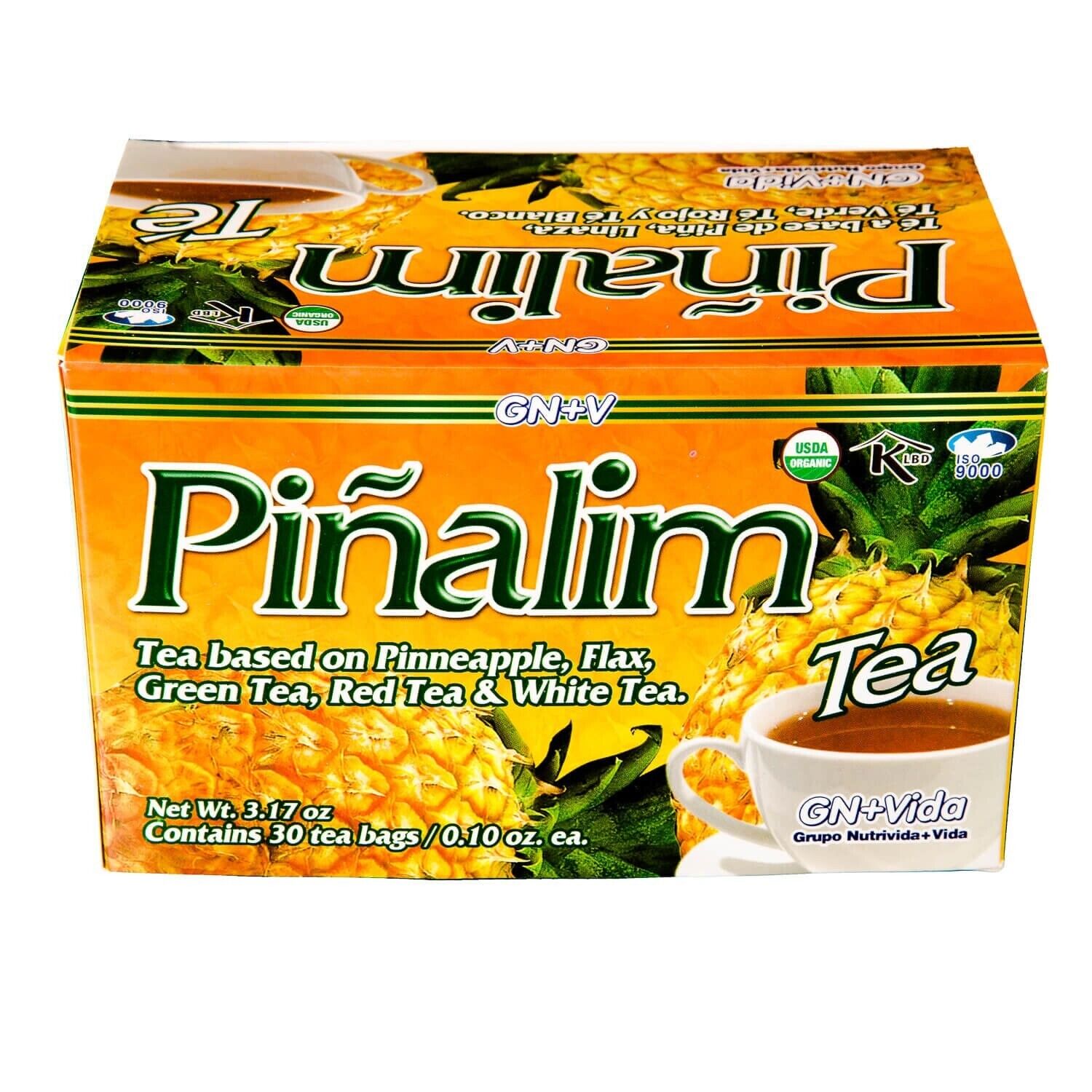 4 Pack Te Pinalim GN+Vida Tea Piñalim Pineapple Diet Loss Weight  Burner Detox 