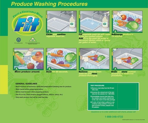 FIT Produce Wash, Organic Fruit & Vegetable, 1 Gallon *MAKES 128 GAL Concentrate - Picture 7 of 10