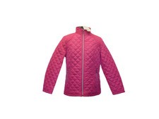 Jessica Graaf Hot Pink Quilted Padded Coat Zip Up Jacket Ladies Size 14 Medium