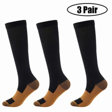 Men Women High Quality Anti Ankle Socks Graduated Copper Compression Socks