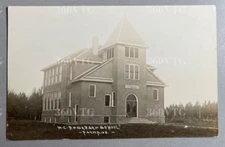 H. C. Hans Christian Andersen School Askov Minnesota RPPC real photo postcard