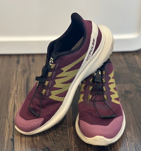 GUC Salomon Hypulse Trail Running Shoes Purple White Women's Size 9.5 415956