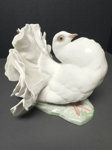 Rosenthal Dove Figurine Germany Porcelain White Hand-painted Signed Decor - Picture 13 of 13