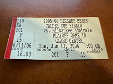 2006 Calder Cup Finals AHL Playoff Ticket Hershey Bears Milwaukee Admirals Gm 5