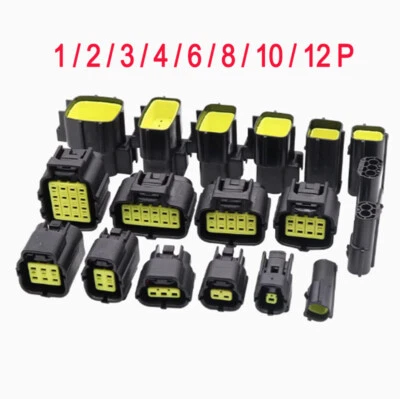 AMP Automotive Electrical Connector 1/2/3-12 Pin Waterproof Car Plug Wiring Kit
