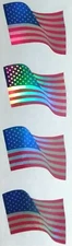 Mrs Grossman Stickers SPARKLE FLAG  2001 Sept 11th Memorial 9/11 HTF Vintage