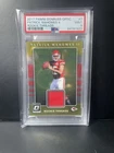 2017 Donruss Optic - Rookie Threads #7 Patrick Mahomes II (MEM, RC) PSA 9