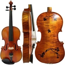 SONG Maestro Viola 16  ,Flames Mape back Inlayed Maple Leaf, Big Rich Sound