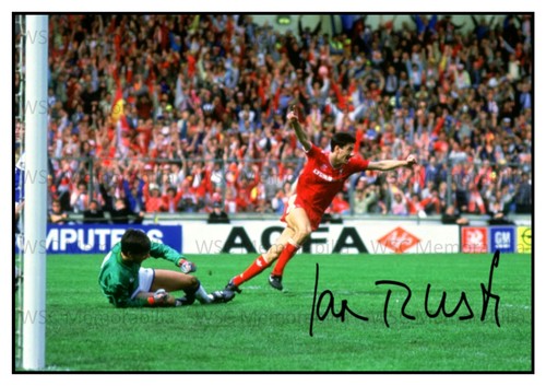 12569. Ian Rush Signed Pictures (A4 Prints) Liverpool Juventus Leeds Wales etc.