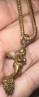 Vintage Signed CORO GOLD BRACELET EARRINGS CHERUB SET NICE! + EARRINGS STONES 6P — photo 2