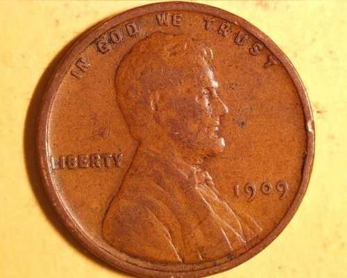 1909 VDB  LINCOLN WHEAT  PENNY IN VG/F  COND.** 120-6