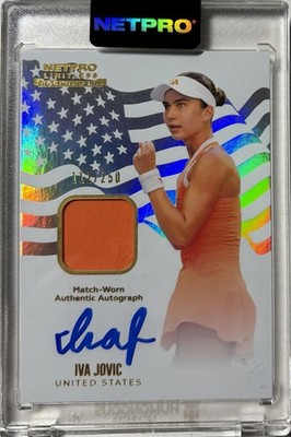 2026 Netpro Limitless Rookie IVA JOVIC Match-Worn Dress Relic Autograph RC #/250