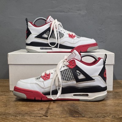 Nike Air Jordan 4 Retro GS Fire Red UK 5,5 Damen White OG Sneaker DC7770-160