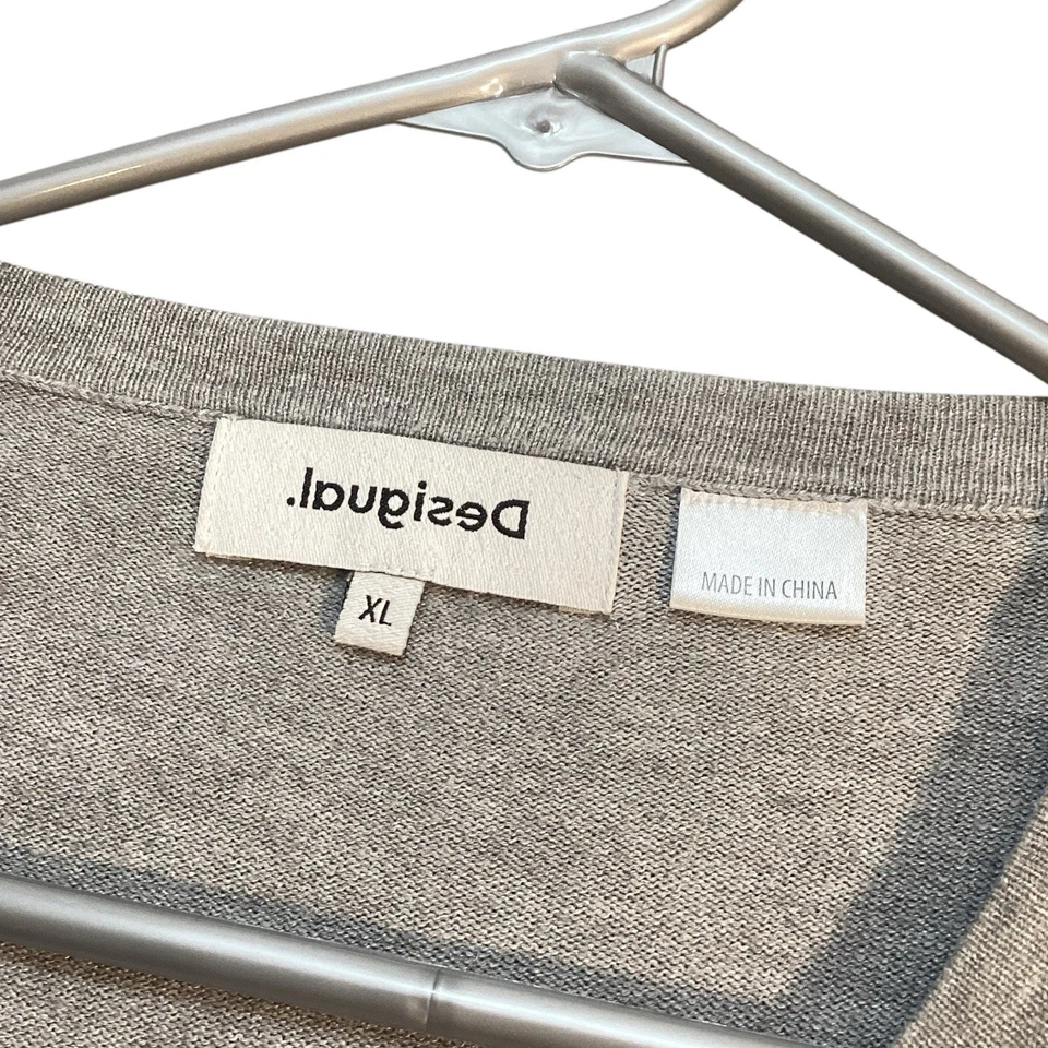 Desigual Arty Sweater Tricot Jumper Multicolor Heritage Print Size XL - Image 3 of 4