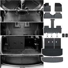 Floor Mats Cargo Mat Set for 2020-2024 2025 Hyundai Palisade 7/8 Seat,All Weathe