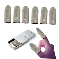 Ultra-Thin Silver Fiber Gaming Finger Sleeves - Breathable, Sweatproof, 