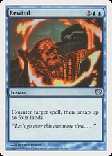 Rewind (EX/NM) Counterspell 0 Mana MTG Discount: 5+ Magic Singles