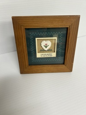Wildwood Artisans Edgewood Texas Framed Scripture Verse 6''X6'' Vtg. 1 John 4:7