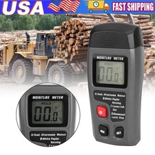 Digital LCD Wood Moisture Meter Detector Tester Wood Firewood Paper Cardboard