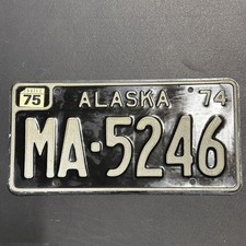 1974 - ALASKA - OIL PIPELINE TRUCK - LICENSE PLATE - NOS #MA-5246