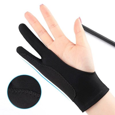 Zwei-Finger-Anti-Mistouch-Malhandschuhe für Tablets und Künstler