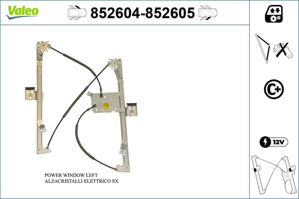 Fensterheber Valeo 852604 FüR Ssangyong Kyron Actyon 1 Sports QJ Xdi 4WD 4X4 200-image