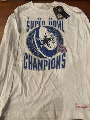 Retro Dallas Cowboys TShirt 1993 SUPER BOWL XXVII 27 Mitchell Ness L NWT