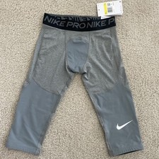 Nike Pro Boys 3/4 - Length Tights Dri-FIT Size S
