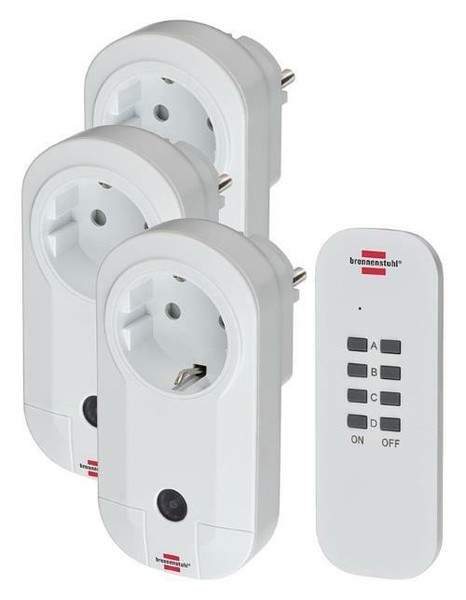 Brennenstuhl Comfort-Line Funkschalt-Set Rc CE1 3001 Funksteckdose Innenbereich-image