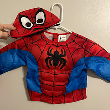 Jazwares Spider-Man Suit Costume Padded Detachable Mask Red/Blue/Black 4-5T