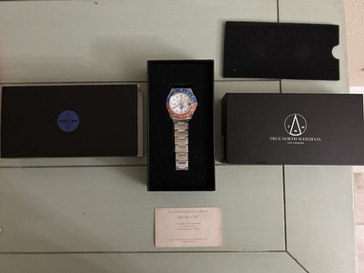 NEW PAN AM x TRUE NORTH WATCH CO PEPSI GMT TRAVEL WHITE DIAL SOLD OUT ONLY 100