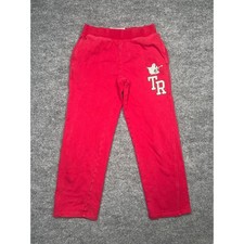 True Religion Youth Red Section Sweat Pants Buddha Logo Size M