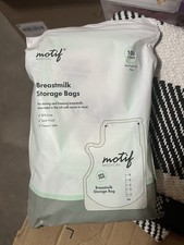 New Breastmilk Storage Bags 100ct 8 oz. Motif Medical Leak Proof Freezer Safe