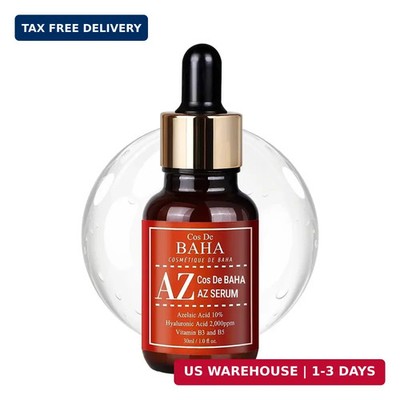 Cos De BAHA Premium Azelaic Acid 10% Serum 1 Fl Oz - Niacinamide & Panthenol Fac