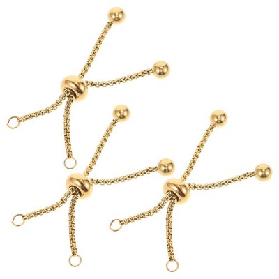  3 Pcs Armbandschieber Verstellbar Armbandverlängerung DIY-Bastelbedarf