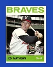 1964 Topps Set-Break # 35 Eddie Mathews EX-EXMINT (min size) *GMCARDS*