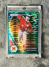 Sean Burke 2021 Prizm Draft Picks Green Pulsar Prizm Rookie Parallel
