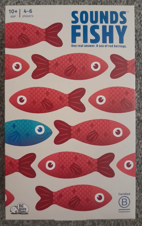 Sounds Fishy Party Quiz 100 Question Family Card Game Big Potato 4-6 Plyrs 10+. - Image 4 of 4